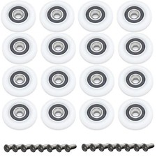 8/16x Duschtürrollen Duschkabine Ersatz Rollen Duschtür Schiebetür 19/23/25/27mm