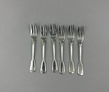 WMF Augsburger Fadenmuster, Alte Serie, Cromargan, 6 Kuchengabel