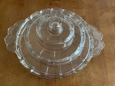 Schöne WMF Kristall Glas Käseigel Käsepyramide Käseplatte Vintage Etagere