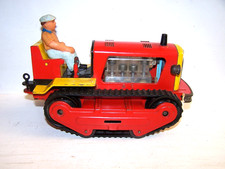 alter DDR MSB 603 Blech Traktor Raupenschlepper Raupe Schlepper intakt + Fahrer