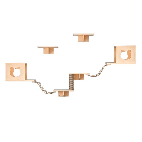 Kletterwand katzen set - kletterwand,