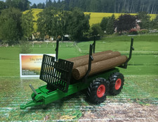 Siku Art.Nr.: 3155-Forstanhänger m.Baumstämmen,geb.sehr guter Zustand,1:32