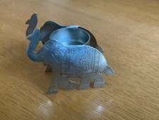 Teelichthalter Metall Elefant