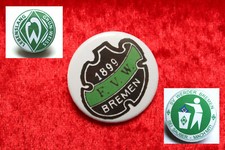 3x Button Werder Pin Anstecker Gr 37 mm Fußball Ultra kein Trikot Bremen
