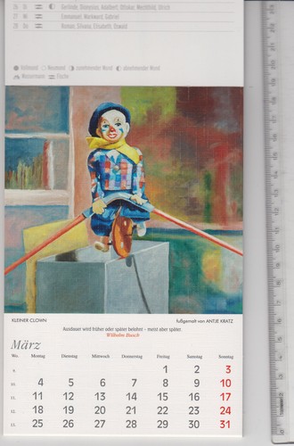 Kunst kalender mit namenstagen - kunst-kalender,