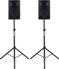 2x DJ PA 12" Aktiv Lautsprecher Set Box Bluetooth Monitor Stativ Stereo 500W