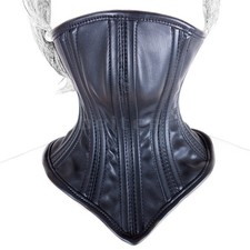 PU-Leder Kapuze Maske Schwarz