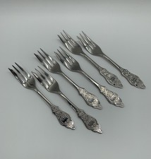 Kuchengabeln 6 Robbe Berking Ostfriesenmuster ca. 15 cm Edelstahl 18/8