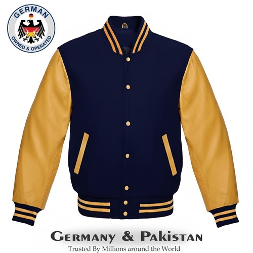 Varsity letterman navy - varsity,