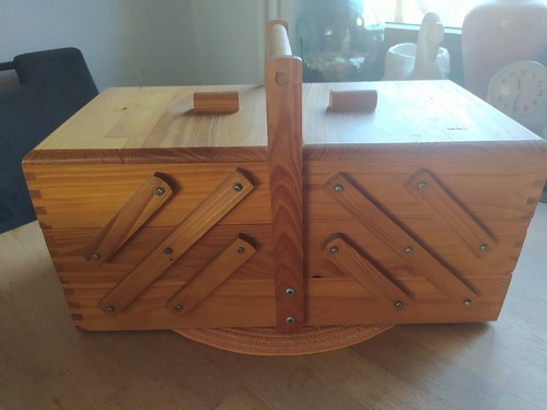 Vintage nähkasten holz - vintage,
