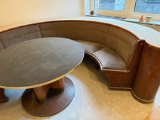 SITZ BANK RUND PUB KNEIPE FÜR STAMMTISCH 1960ger, RIESIG FÜR ZIRKA 8 PERSONEN