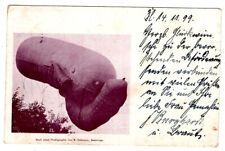 Zeppelin/Flugpost 1899 sehr selt AK militärischer Fesselballon Bedarfskarte (AA8
