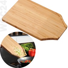 36 x 25 cm Schütt Schneidebrett Kräuterbrett Tranchierbrett Bambus Holz Schütte