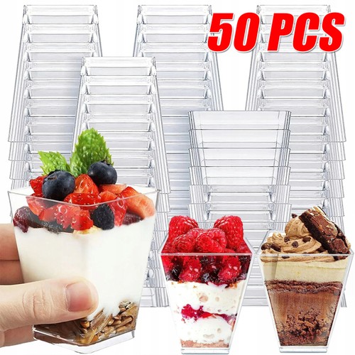 50pcs dessertgläser plastik - 50pcs,