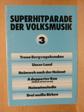 Musiknoten " Superhitparade der Volksmusik " 3 - für Akkordeon