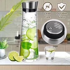 Glas Wasserkaraffe 1 Liter