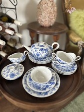 Heinrich Selb Bavaria – Teeservice für 4er,Dekor Ceylon/ Echt Kobalt – 15-teilig