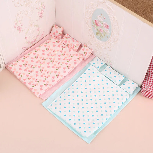 Miniatur puppenhaus bett set - miniatur,