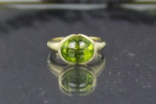 Peridot-Goldring aus 375er