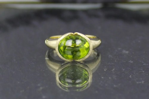 Peridot goldring aus 375er - aus,