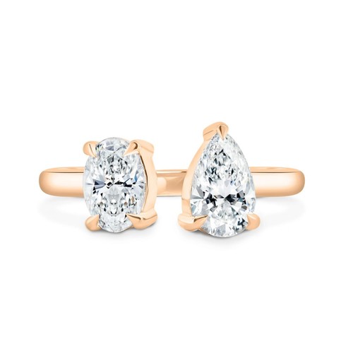 Diamantring karat - 18,
