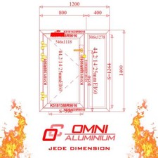 Feuerfestes Fenster Alu | Brandschutzfenster F60 für Halle Lager Büro nach Maß