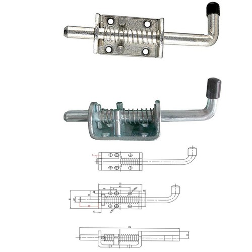 Federriegel riegel - 2x,