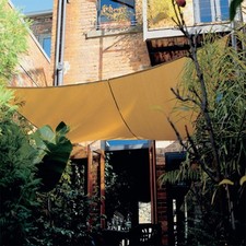 Coolaroo Sonnensegel Quadrat 3,6x3,6m Sonnenschutz Beschattung Sandfarben