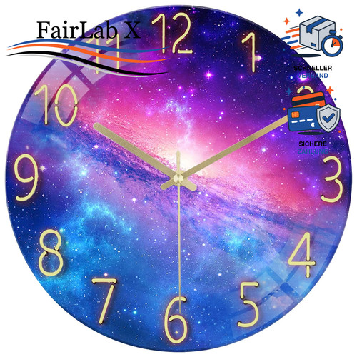 Wanduhr glas 30cm - wanduhr,