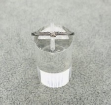 585/- 14ct Weißgold Ring mit