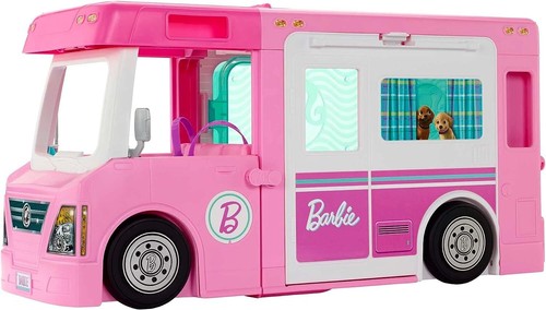 Barbie dreamcamper - barbie, 3-in-1