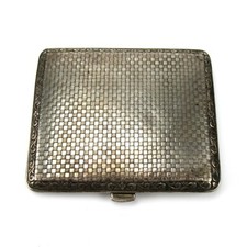 Lutz & Weiss Zigarettenetui 800er Silber Art Deco 1928 Silver Cigarette Case