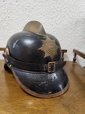 PREUSSEN Kommandantenhelm  Pickelhaube der Feuerwehr  um 1890 im Fundzustand 