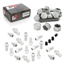 20x Radschrauben mit Kappen Kugelbund M14x1,5x27 für SEAT CORDOBA 6L IBIZA 6J KJ