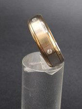 Schwerer Goldring 585 mit Brillanten 10,6 Gr.