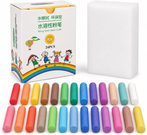 Tafelkreide bunt stück - bunt, 24