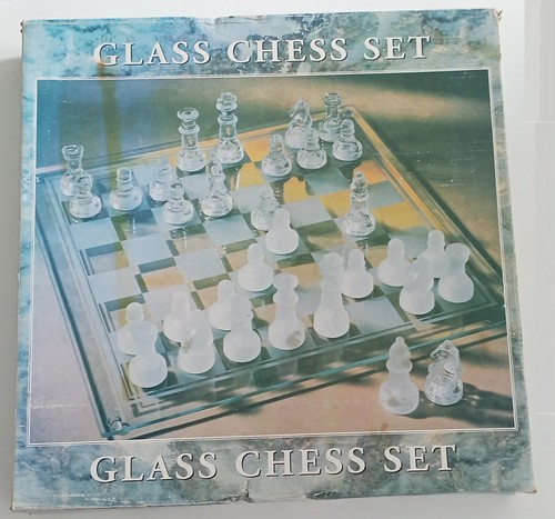 Glas schachspiel set - glas, schachspiel-set