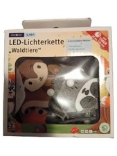 IDEENWELT Waldtiere Lichterkette Filz Kinder Mehrfarbig Batterie Weihnachten