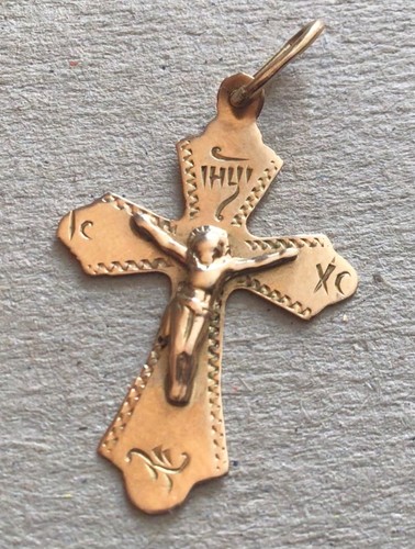 Orthodoxes kreuz gold rotgold - orthodoxes,