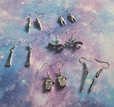 Dental, Zahnarzt, Zahn, Spritze, Zahnseide, Stuhl, Zahnpasta, Zahnbürste Ohrringe