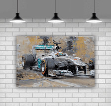 F1 Racing Modern Kunstdruck