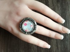 KLUNKER RING silberfarben mit