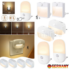 Dimmbar LED Nachtlicht mit Bewegungsmelder Steckdose Nachtlampe Steckdosenlicht