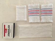 4 Handtücher für Puppenstube