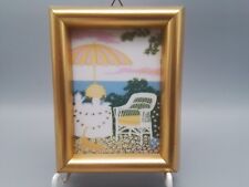 Porsgrund Porzellan,Porzellanbild/Fliese mit Rahmen,Anne Marie Odegaard