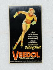 Blechschild Veedol Pin Up
