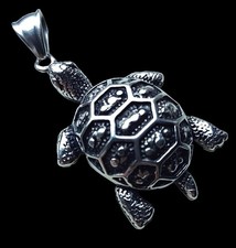 Edelstahl Anhänger 316L Schildkröte Tier-Schmuck Edelstahlschmuck Kröte Wasser