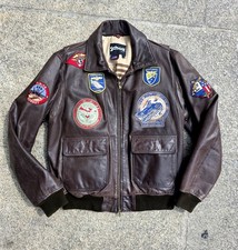 Herren bomber lederjacke - bomber,