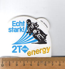 kleiner alter Aufkleber : echt stark 2T Aral Energy *Motorrad    (K757)