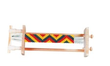 Perlenwebrahmen aus Holz 31 x 12 cm von Allgäuer Webrahmen # 1800.9999 